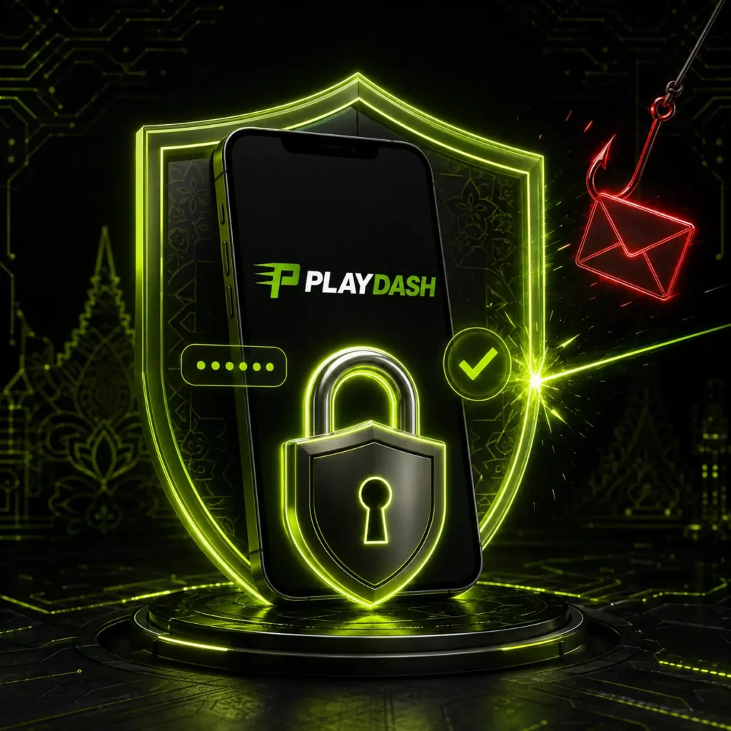PlayDash account protection against phishing and unauthorised access