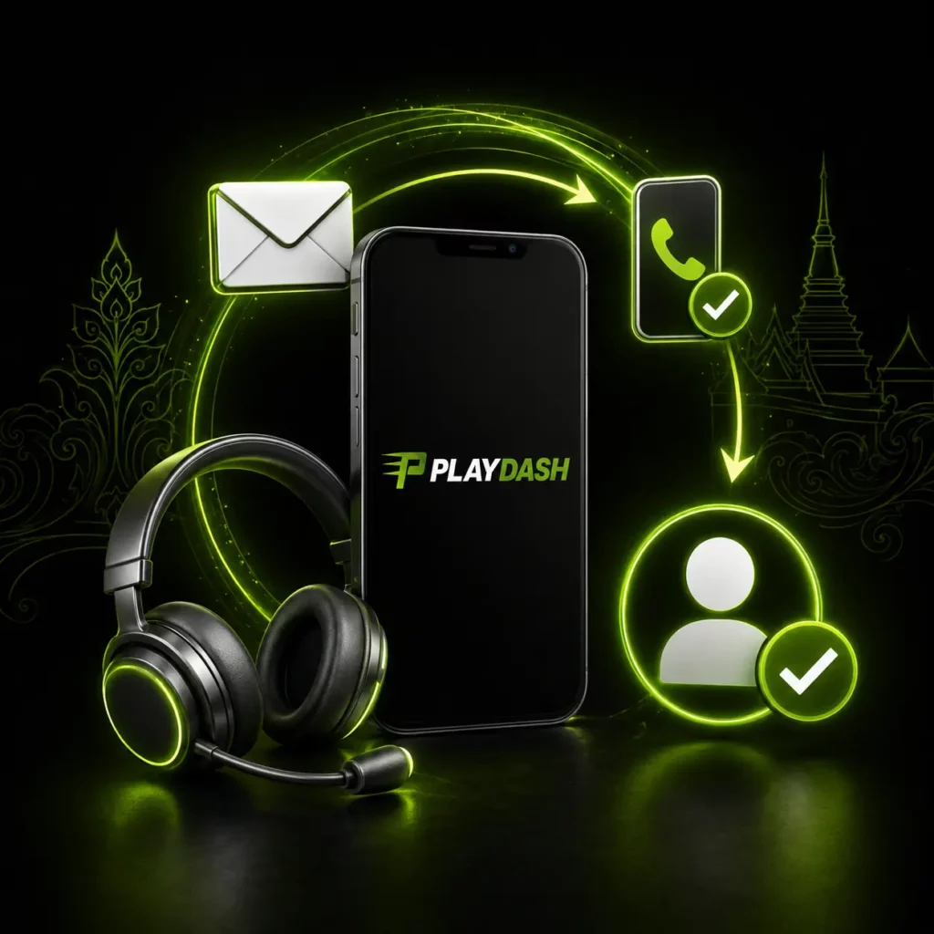 PlayDash login recovery and customer support in Thailand